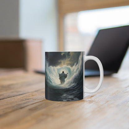 Mug 11oz Jesus walking on Water