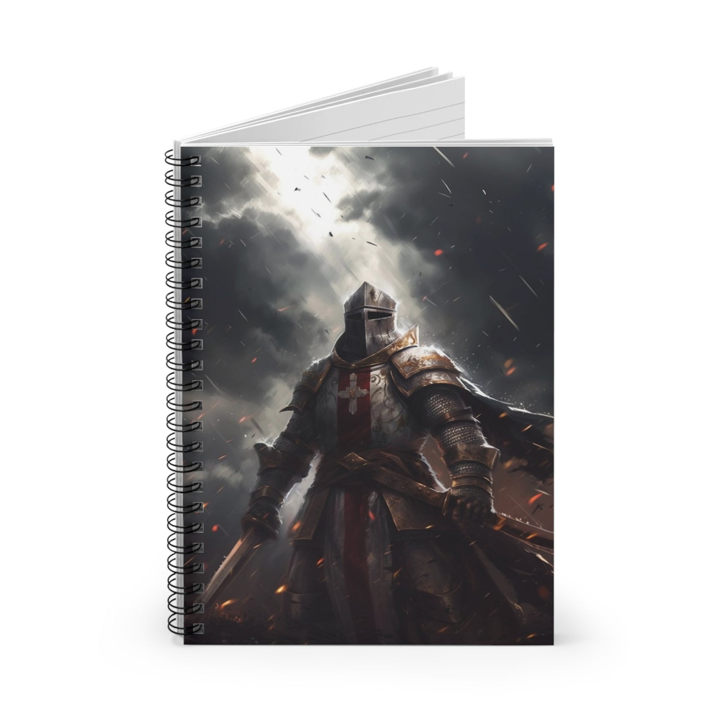 Knight of the Cross Spiral Notebook - Ruled Line