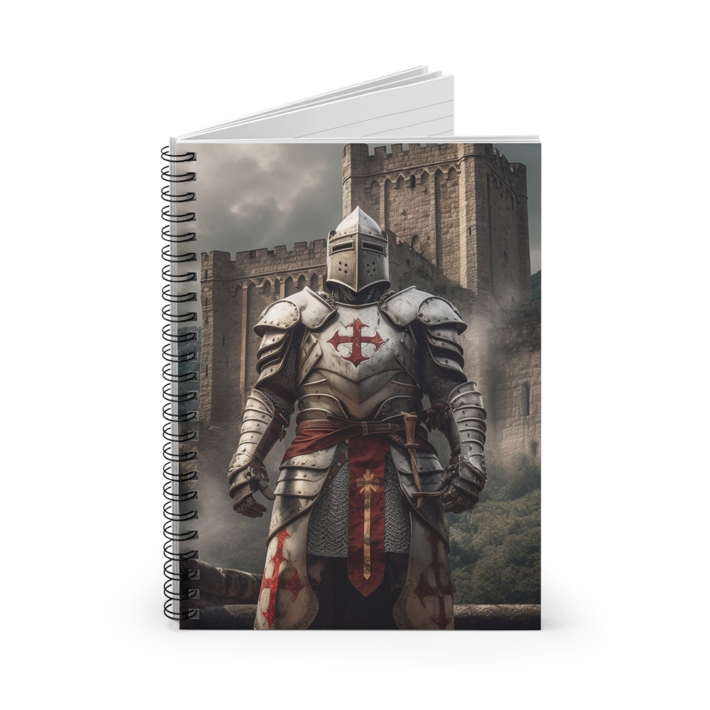 Knight Blank Spiral Notebook - Ruled Line Bible Notes