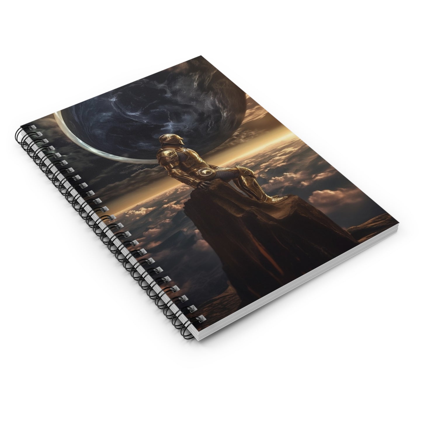 Watcher of the Cosmos Winter Spiral Notebook - Ruled Line