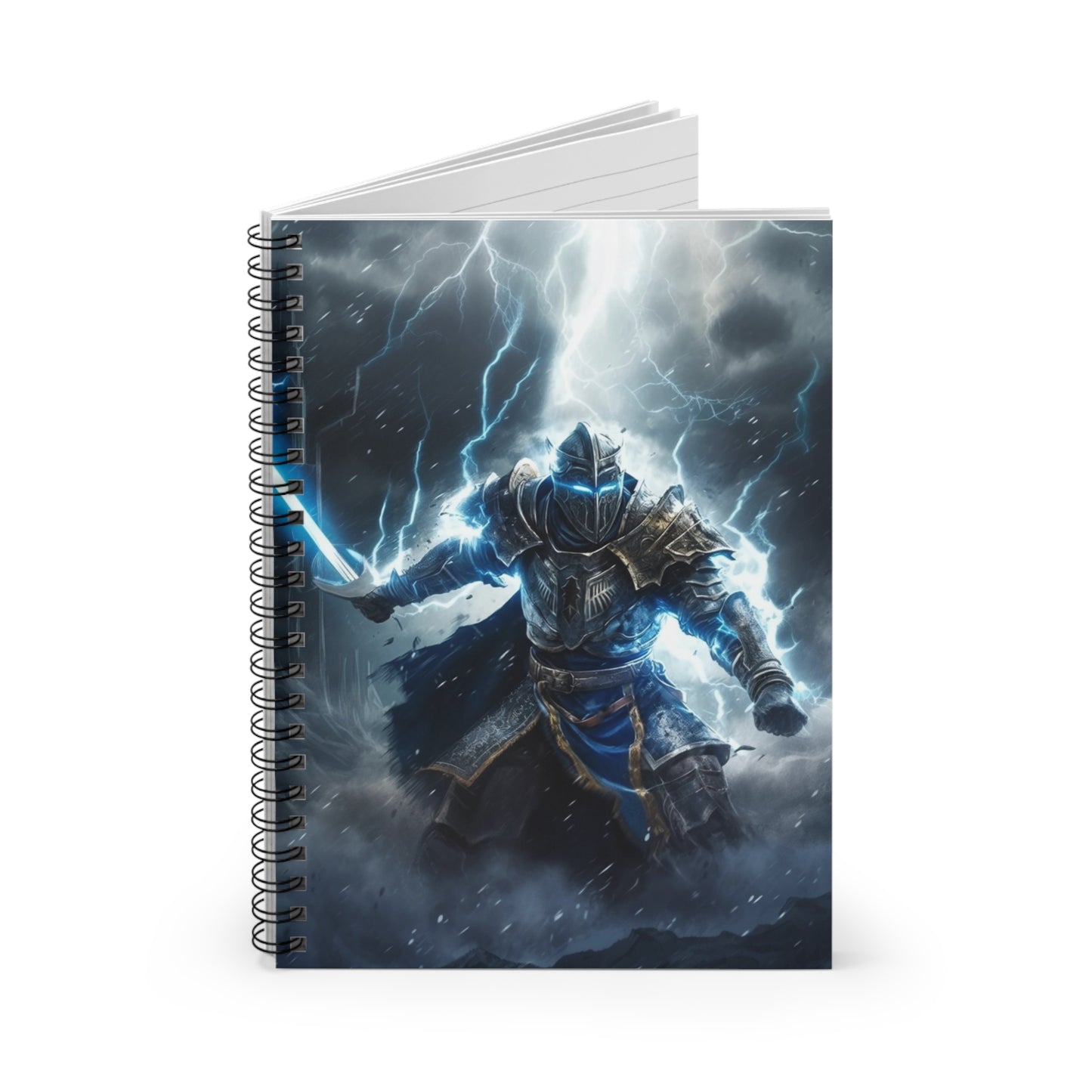 Lightning Knight Spiral Notebook - Ruled Line