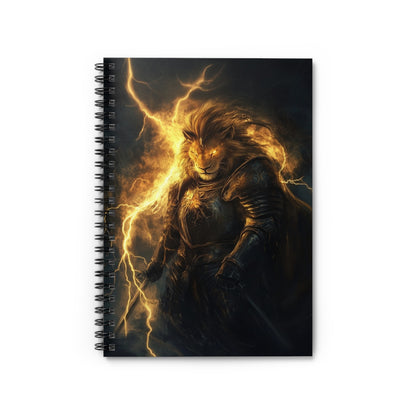 Thunder Lion Spiral Notebook - Ruled Line