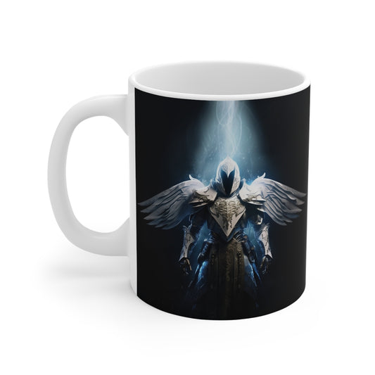 Mug 11oz Knight With Wings Sharpswordscripture