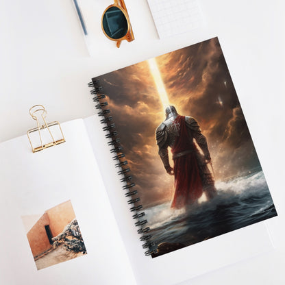 Knight Blank Spiral Notebook - Ruled Line Bible Notes