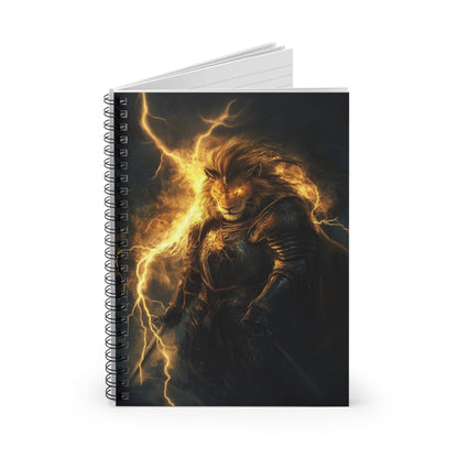 Thunder Lion Spiral Notebook - Ruled Line