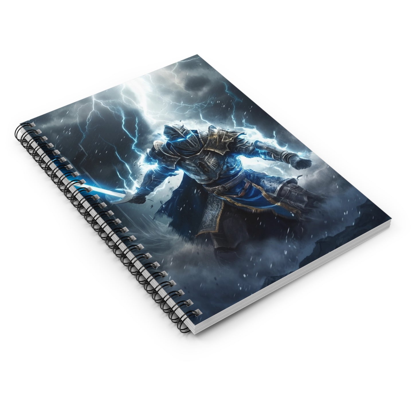 Lightning Knight Spiral Notebook - Ruled Line