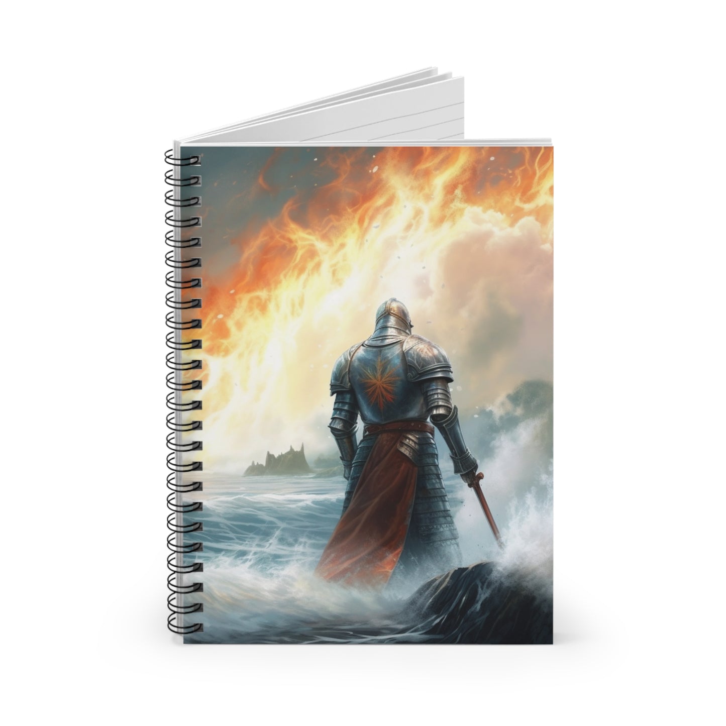 Knight Blank Spiral Notebook - Ruled Line Bible Notes