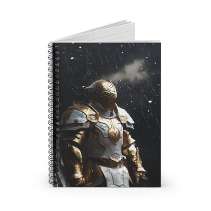 Knight in the Rain Spiral Notebook - Ruled Line