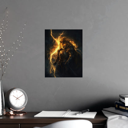 Vertical Matte Posters Thunder Lion