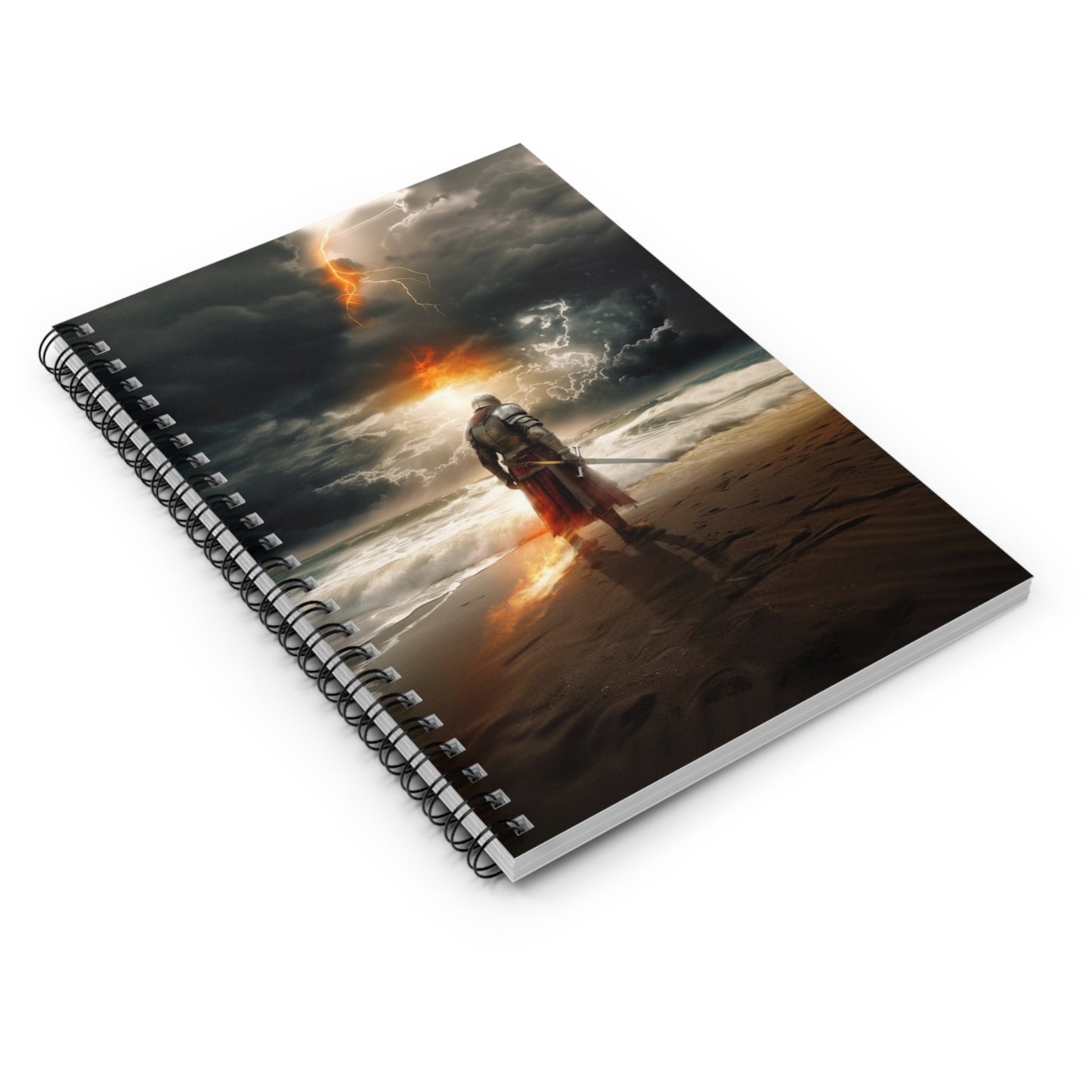 Knight of the Storm and Fire Spiral Notebook - Ruled Line