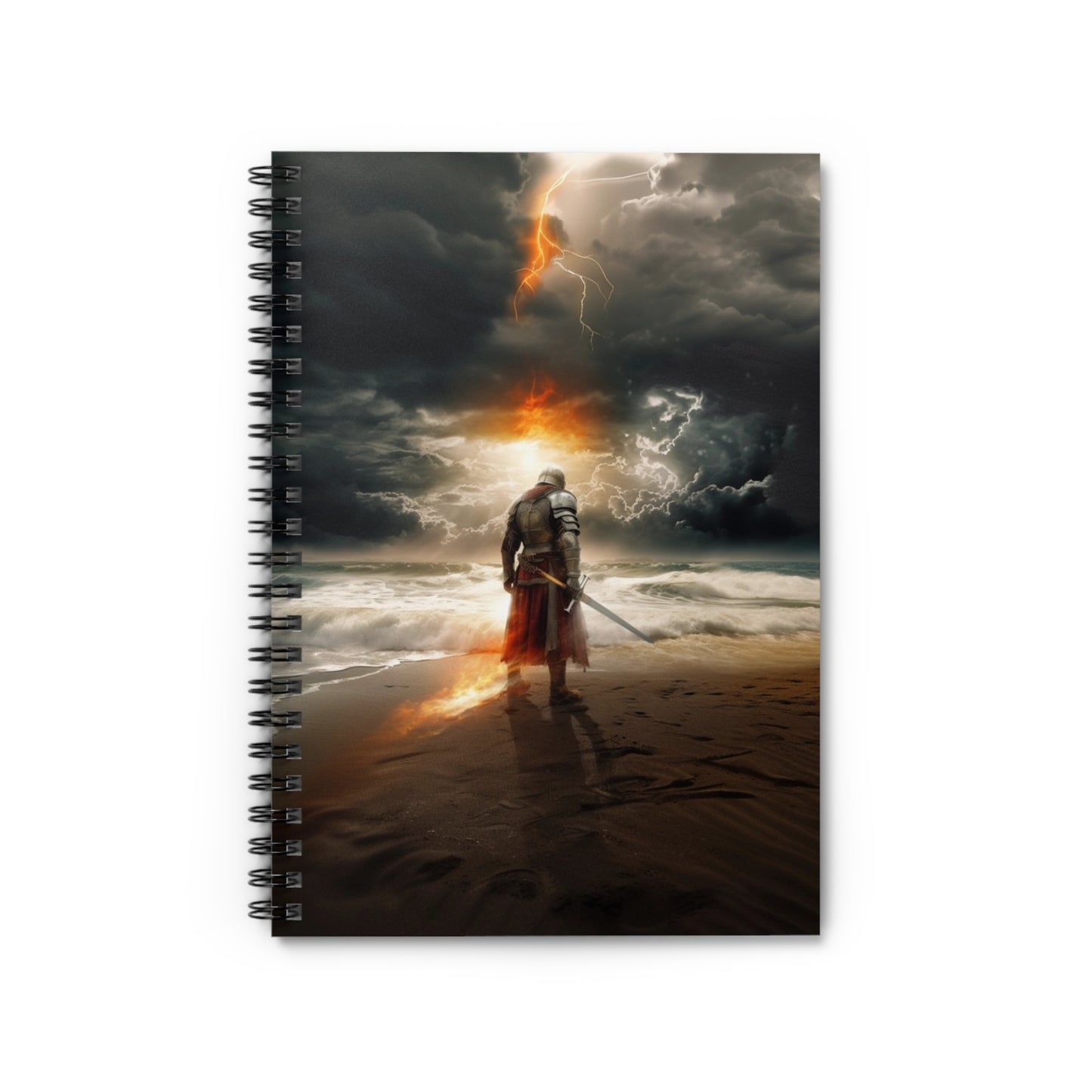 Knight of the Storm and Fire Spiral Notebook - Ruled Line