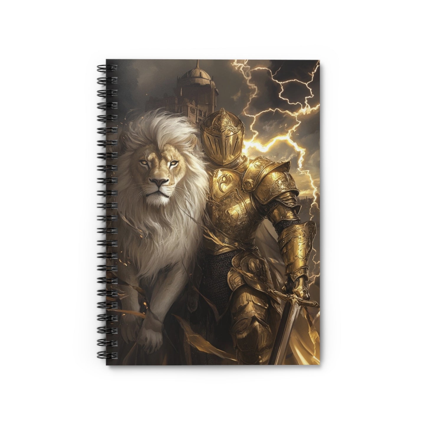 Golden Guardian Spiral Notebook - Ruled Line