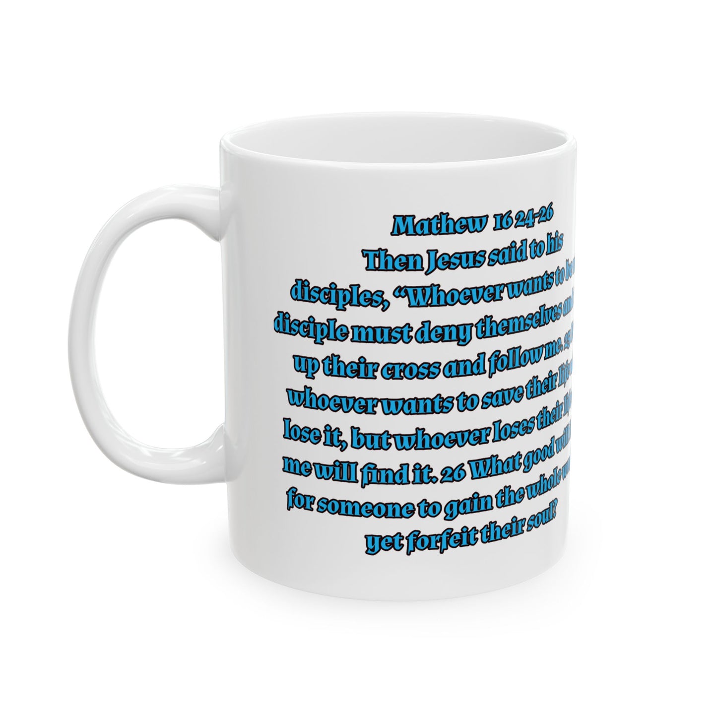 Bible Scripture Coffee Cup Ceramic Mug 11oz Medieval Knight