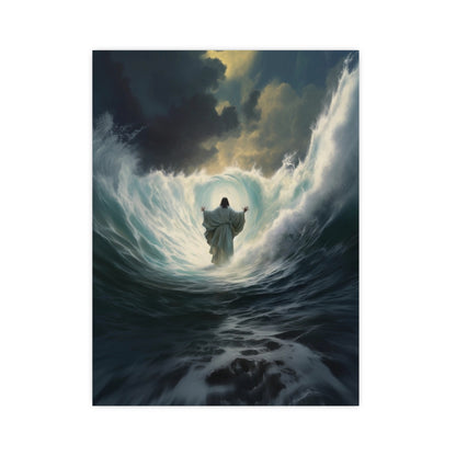 Vertical Matte Posters Divine Miracle: Parting the Ocean