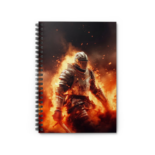 Guardian in the Inferno Spiral Notebook - Ruled Line