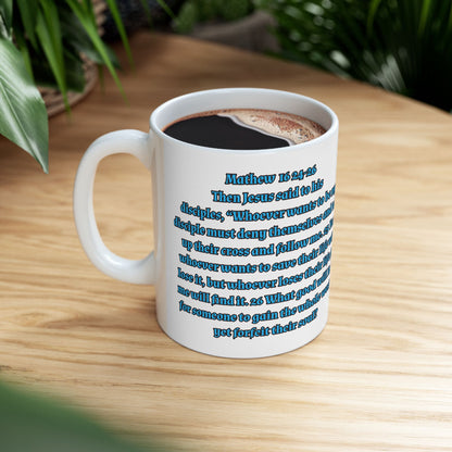 Bible Scripture Coffee Cup Ceramic Mug 11oz Medieval Knight