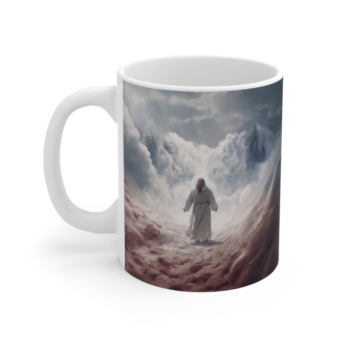 Mug 11oz Jesus walking