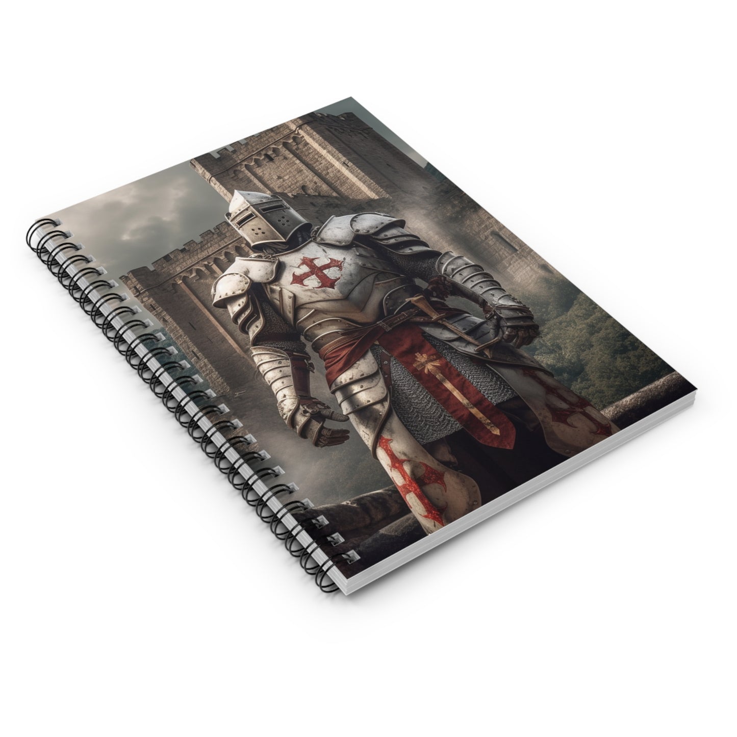 Knight Blank Spiral Notebook - Ruled Line Bible Notes