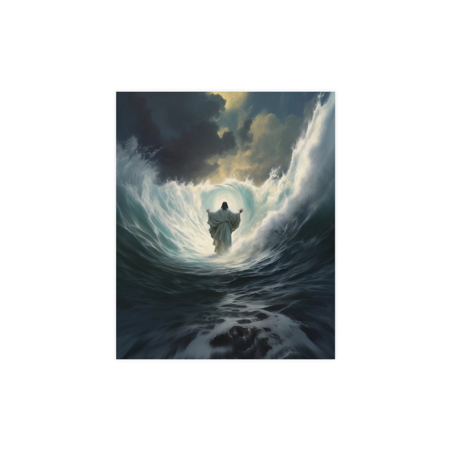 Vertical Matte Posters Divine Miracle: Parting the Ocean