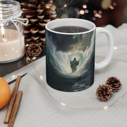 Mug 11oz Jesus walking on Water