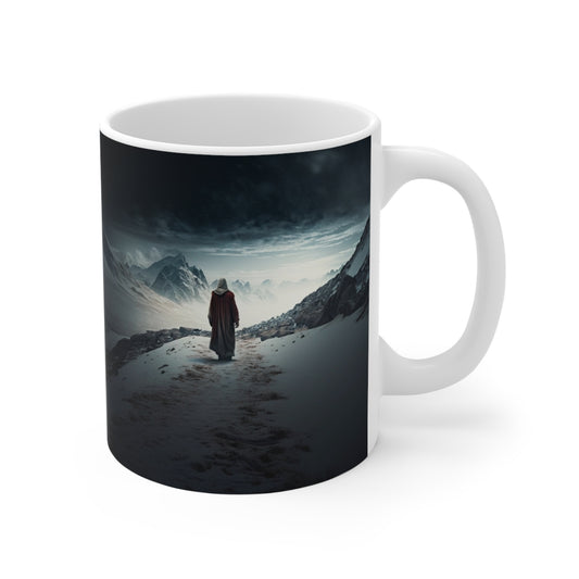 Mug 11oz Jesus walking