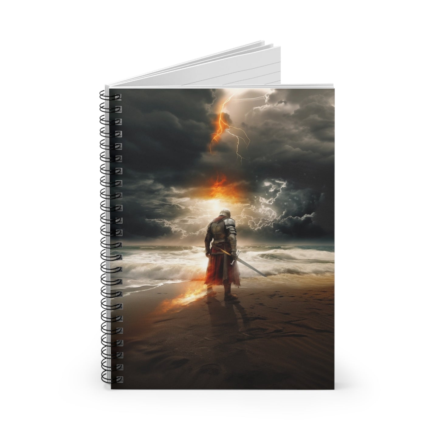 Knight of the Storm and Fire Spiral Notebook - Ruled Line