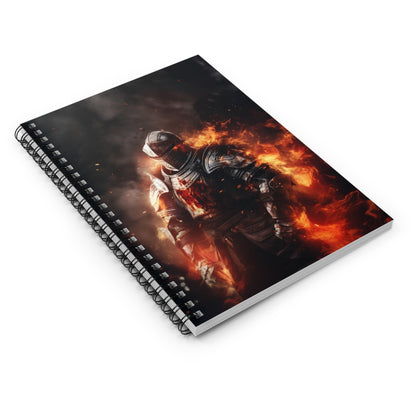 Inferno's Guardian Spiral Notebook - Ruled Line