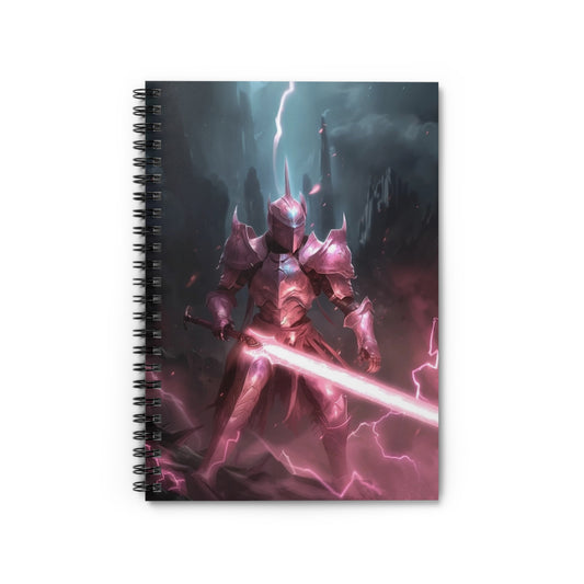 Crimson Knight Spiral Notebook - Ruled Line