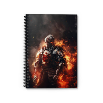 Inferno's Guardian Spiral Notebook - Ruled Line