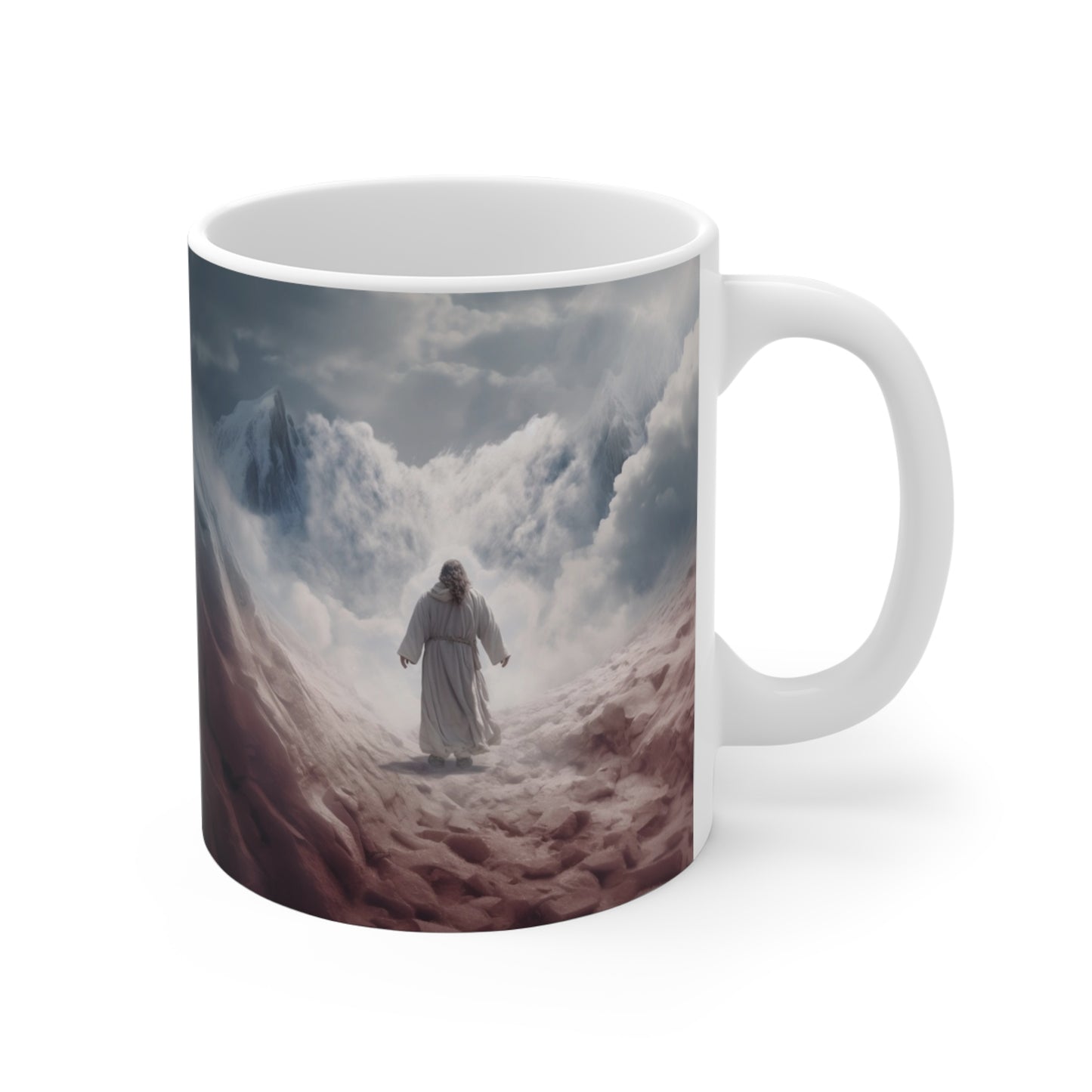 Mug 11oz Jesus walking