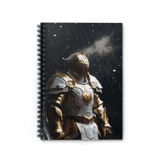 Knight in the Rain Spiral Notebook - Ruled Line