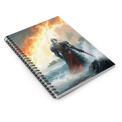 Knight Blank Spiral Notebook - Ruled Line Bible Notes