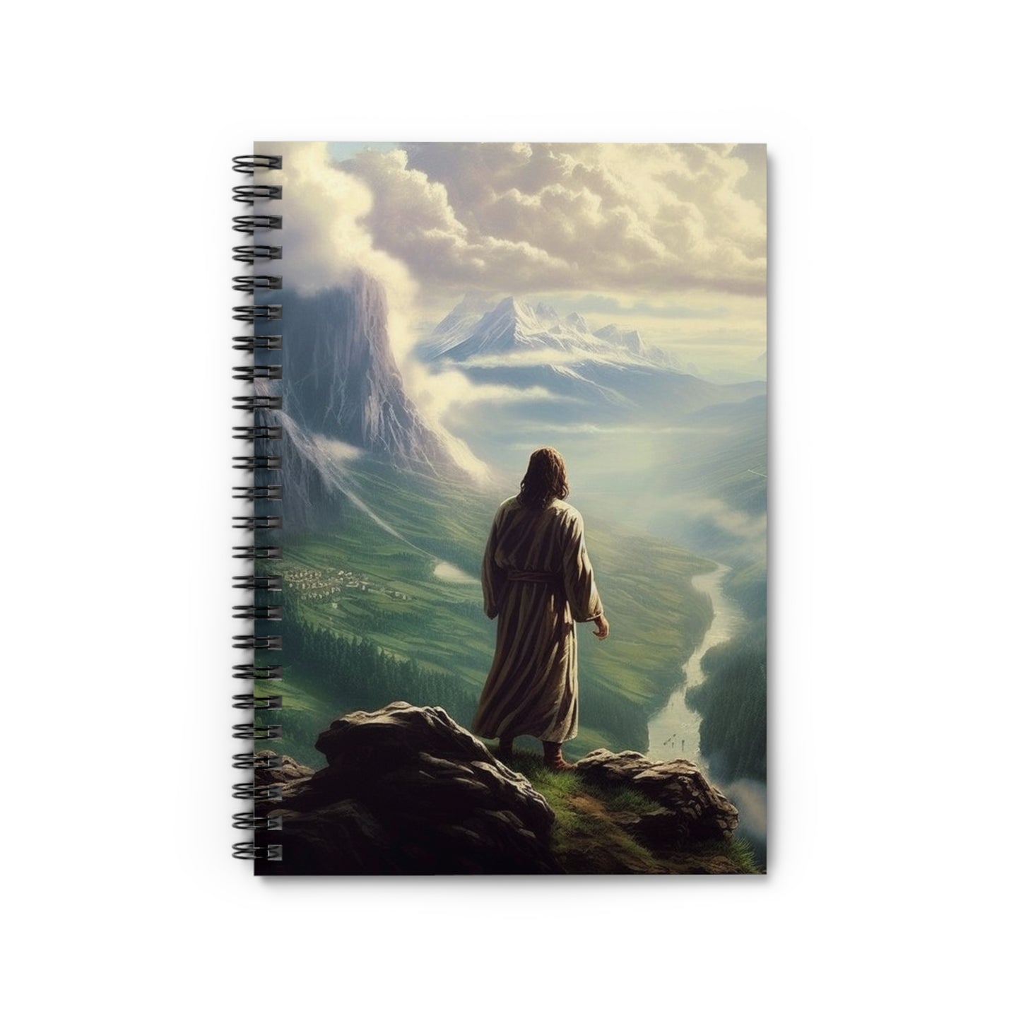 Jesus Blank Spiral Notebook - Ruled Line Bible Notes