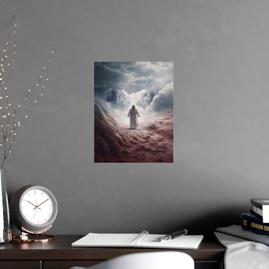 Vertical Matte Posters Jesus Walking