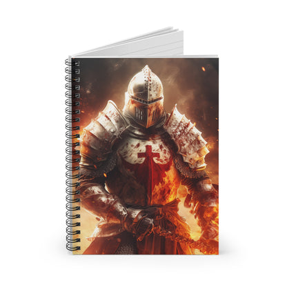 Knight Blank Spiral Notebook - Ruled Line Bible Notes