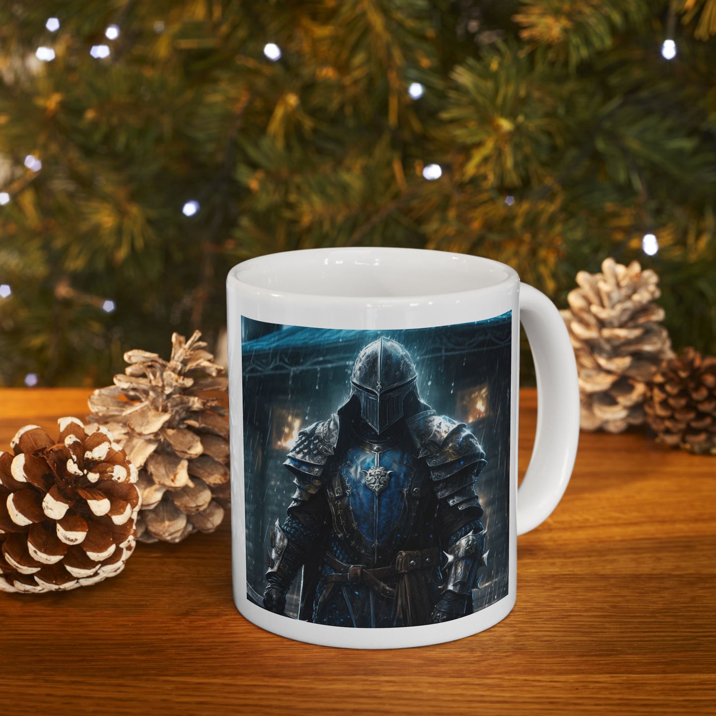 Bible Scripture Coffee Cup Ceramic Mug 11oz Medieval Knight