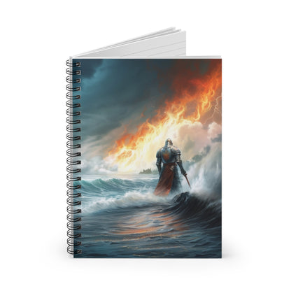 Ocean's Might Spiral Notebook - Ruled Line