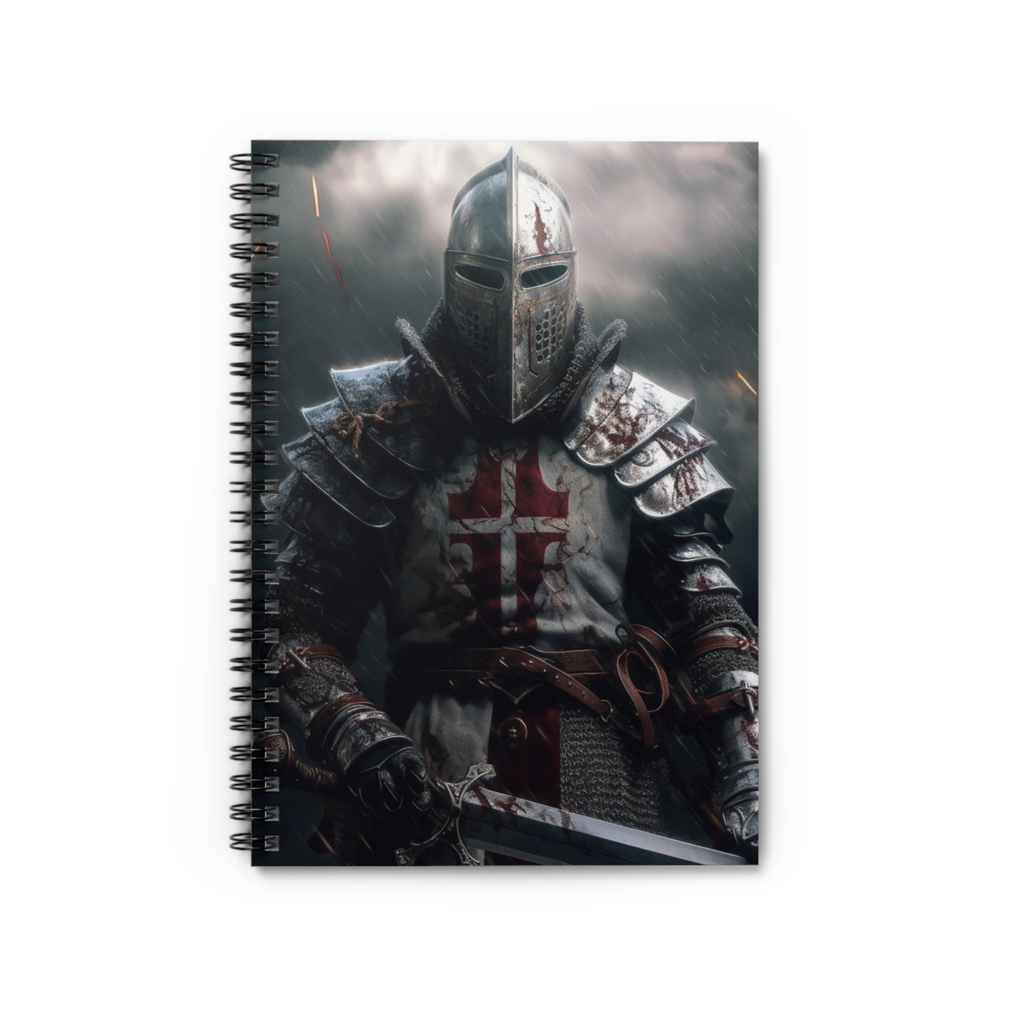 Knight Blank Spiral Notebook - Ruled Line Bible Notes