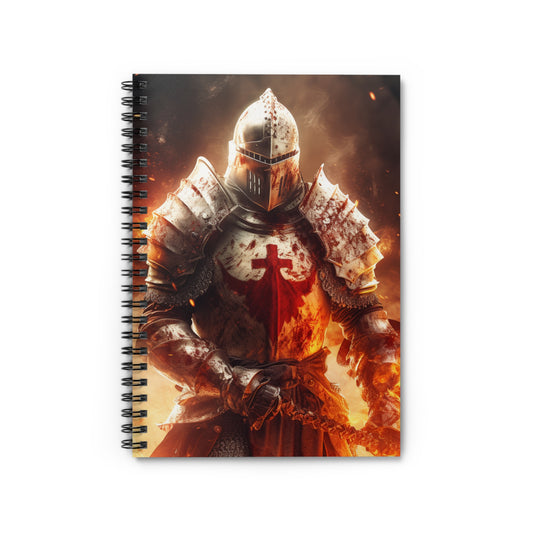 Knight Blank Spiral Notebook - Ruled Line Bible Notes