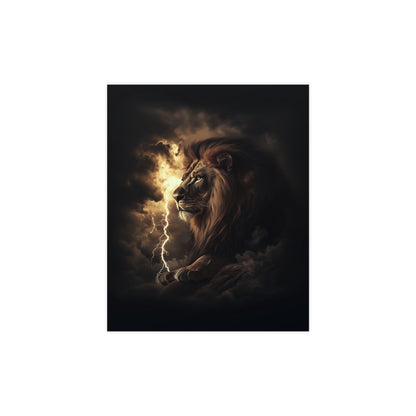 Vertical Matte Posters Thunder Lion