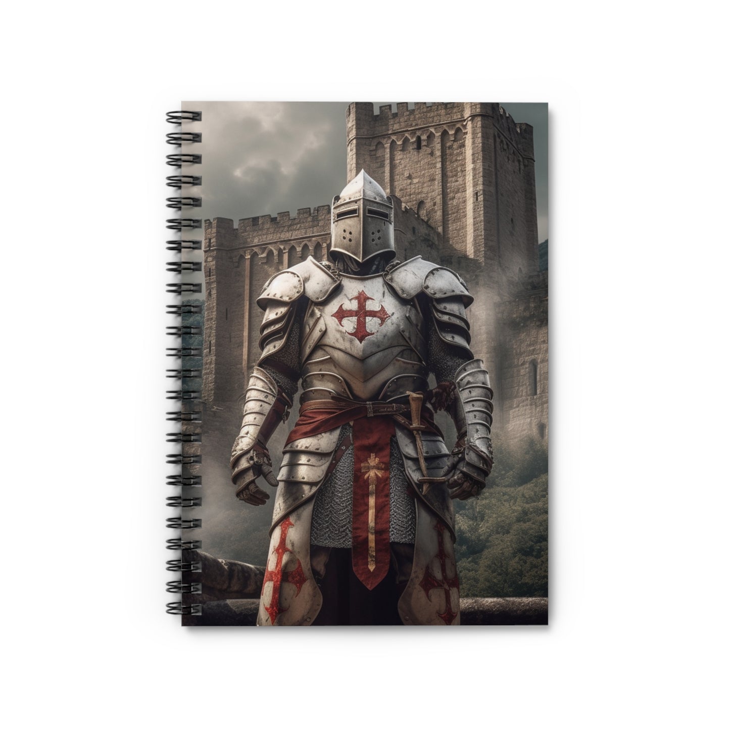 Knight Blank Spiral Notebook - Ruled Line Bible Notes