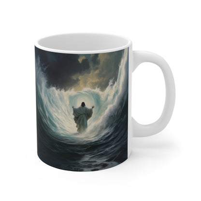 Mug 11oz Jesus walking on Water