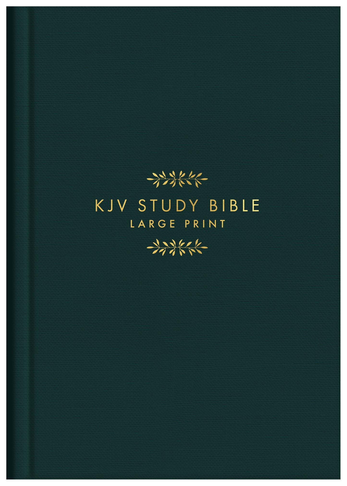 KJV Study Bible - Large Print [Gold Evergreen]