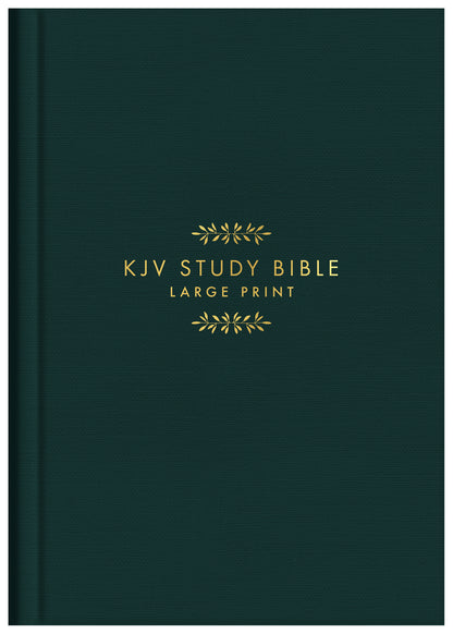 KJV Study Bible - Large Print [Gold Evergreen]