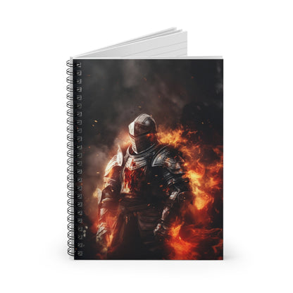 Inferno's Guardian Spiral Notebook - Ruled Line