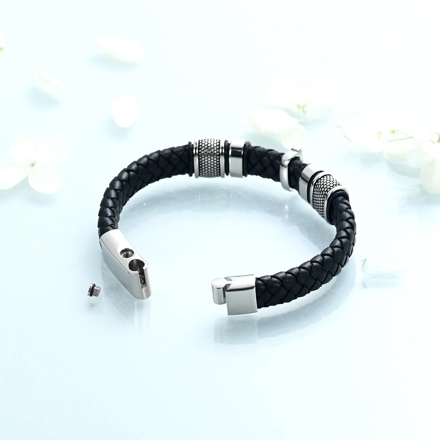 Cross Cremation Urn Bracelet  for Men