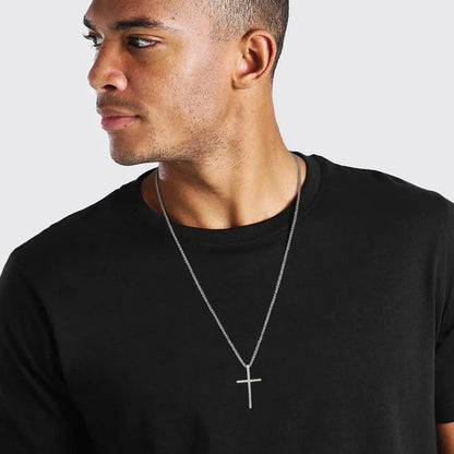 Vnox Cross Necklace for Men