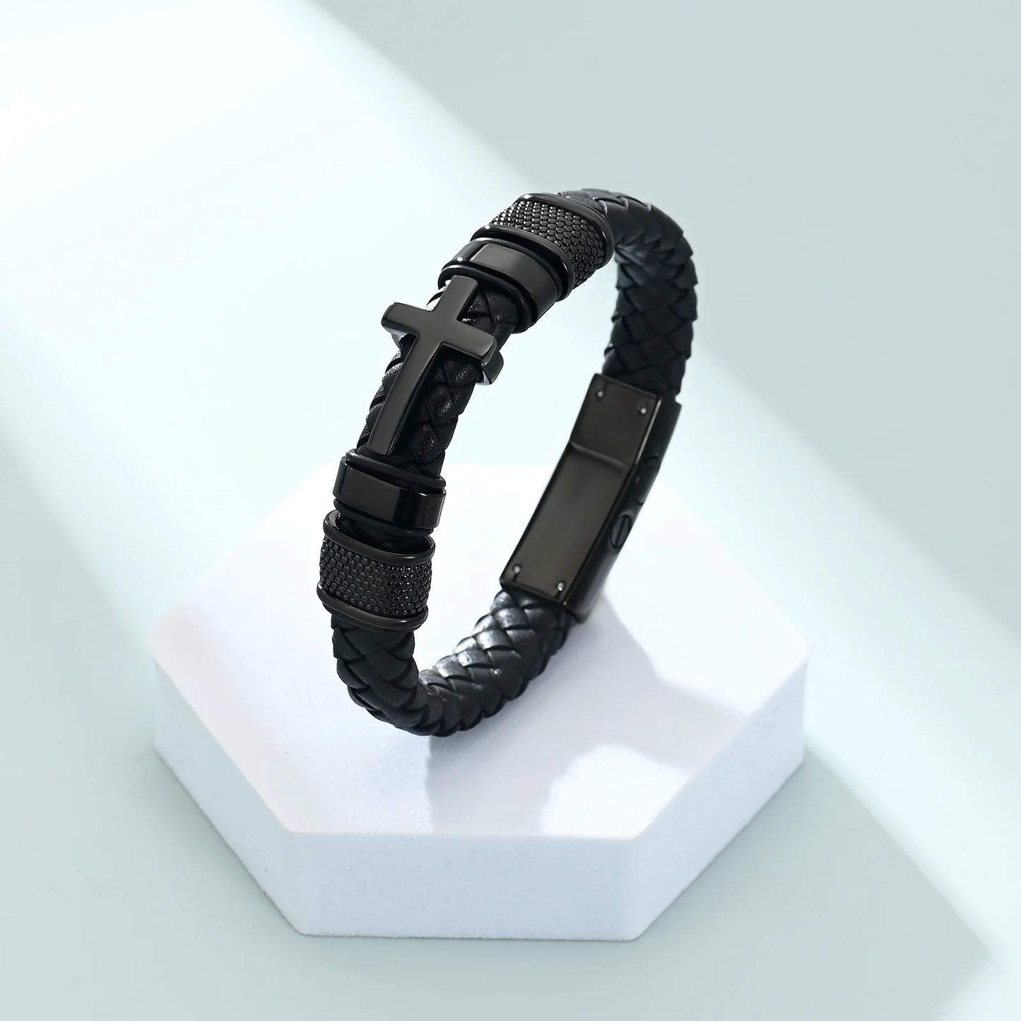 Cross Cremation Urn Bracelet  for Men