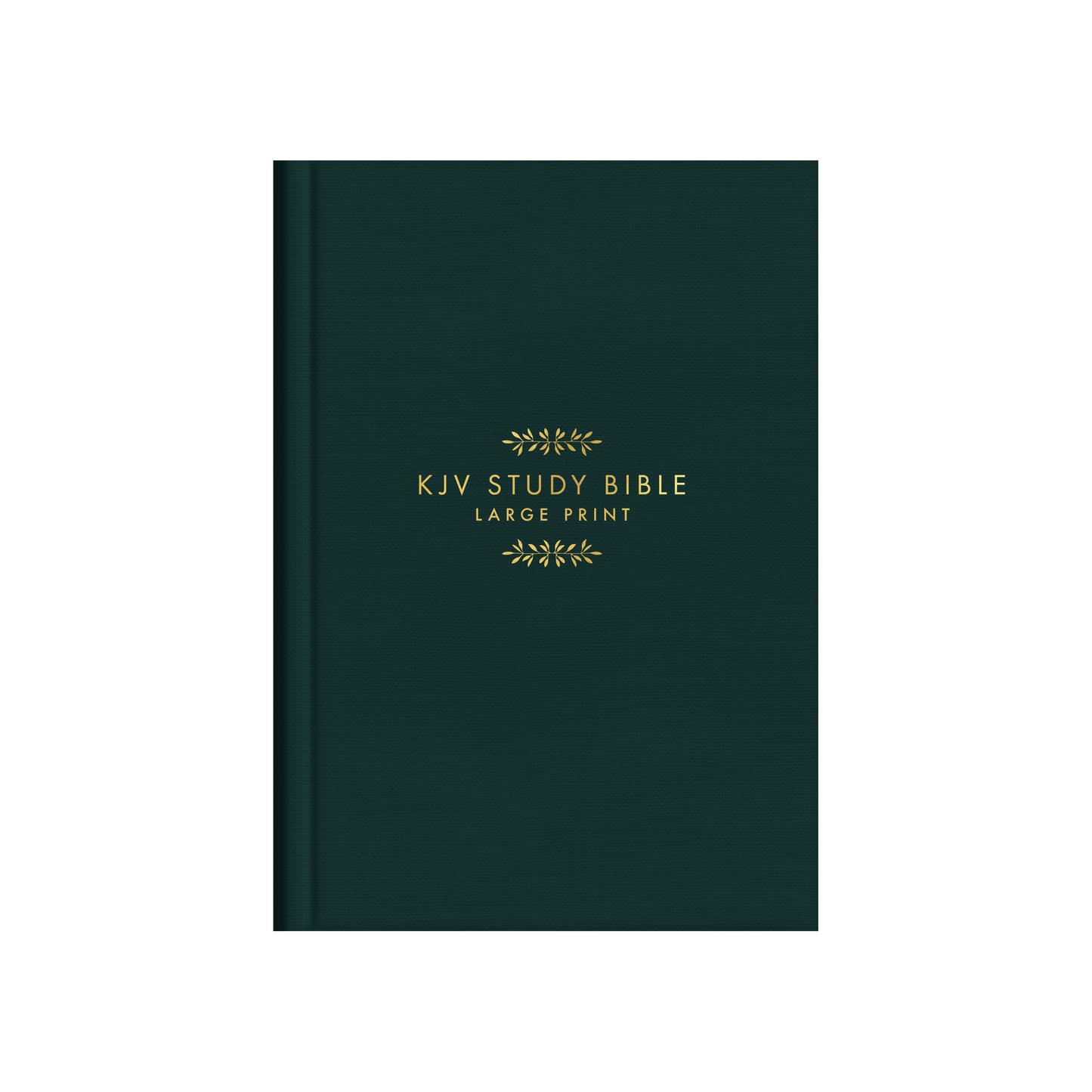 KJV Study Bible - Large Print [Gold Evergreen]