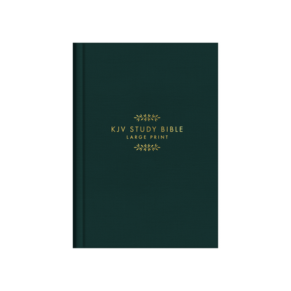 KJV Study Bible - Large Print [Gold Evergreen]